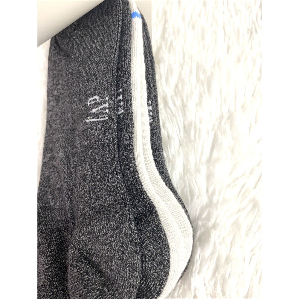 GAP Men’s Premium Cushioned Quarters Socks 4 Pairs Shoe Size 6-12 Beige Charcoal - Picture 5 of 8